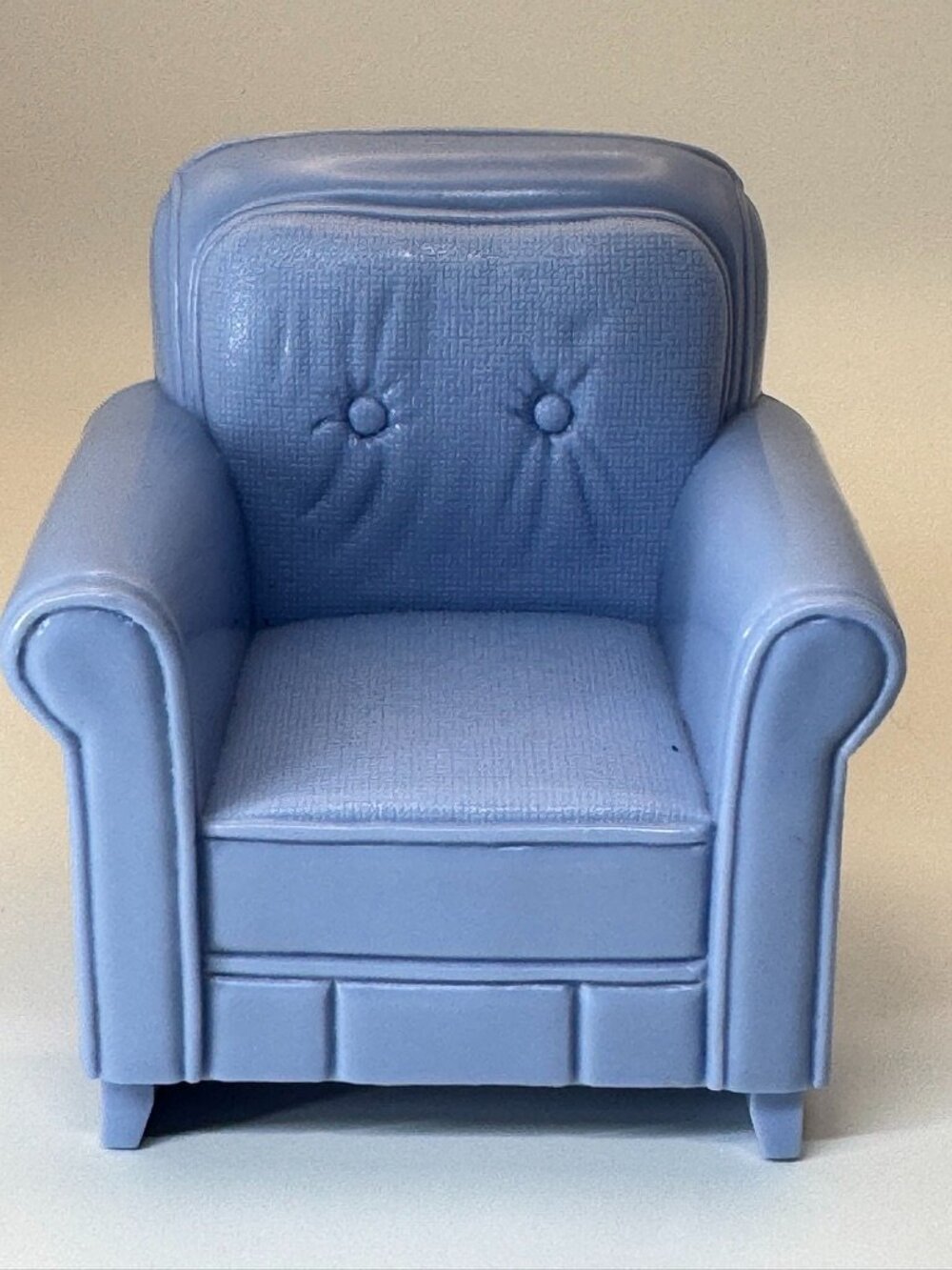 Fisher-Price Loving Family Dollhouse ARMCHAIR Blue Living Room Furniture 2004